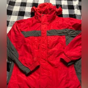 Vintage Marlboro Rain Coat 1990's Red Adventure Team